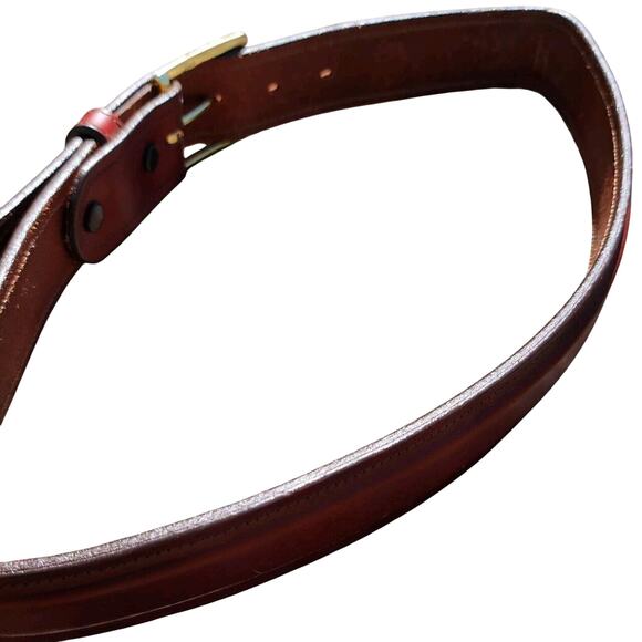 Vintage Western Women’s Leather Belt Circle Y Of Yoakum Size 30 8593 - Picture 5 of 7